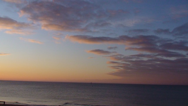 Abendsonne über dem Meer
